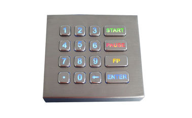 USBインターフェイスとバックライトを当てられる16キーのパネルの台紙のキーパッドIP68の動的防水